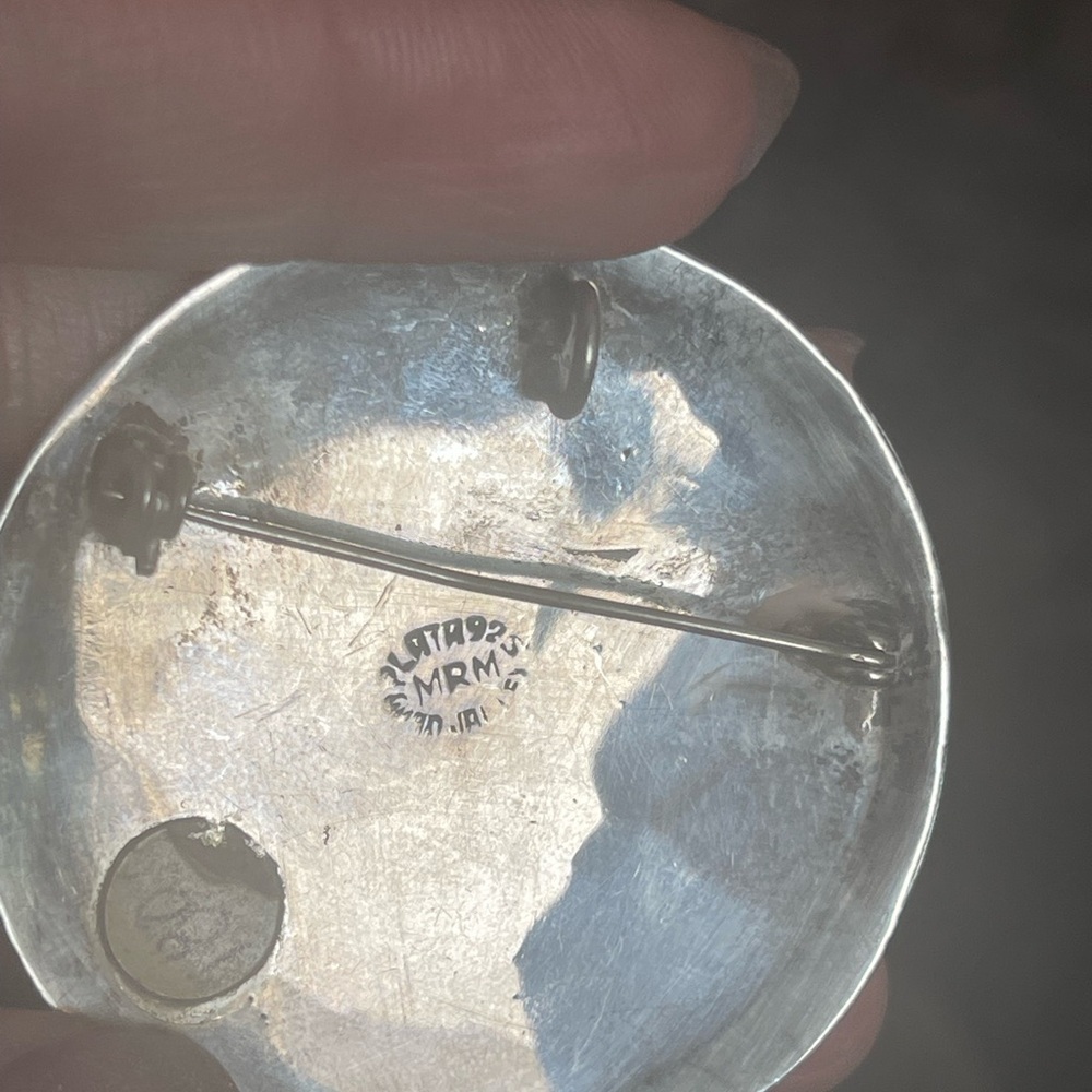 Vintage sterling silver brooch!!!!!! Mexican 925!!!!! - Picture 3 of 8